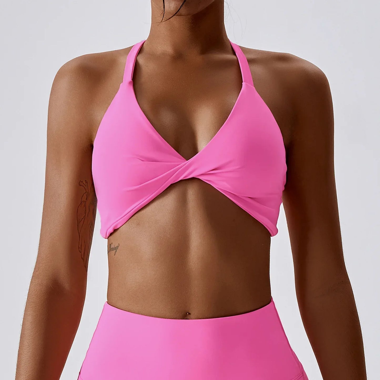 Sleeveless Front-Twist Bra