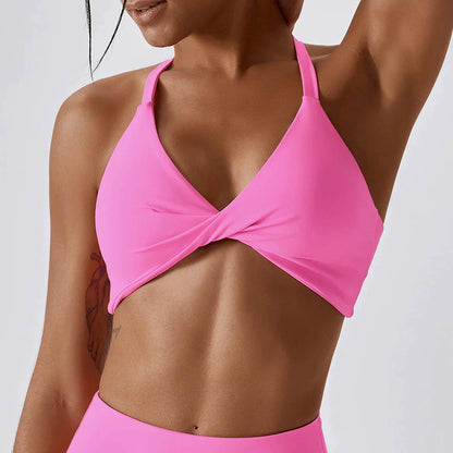 Sleeveless Front-Twist Bra