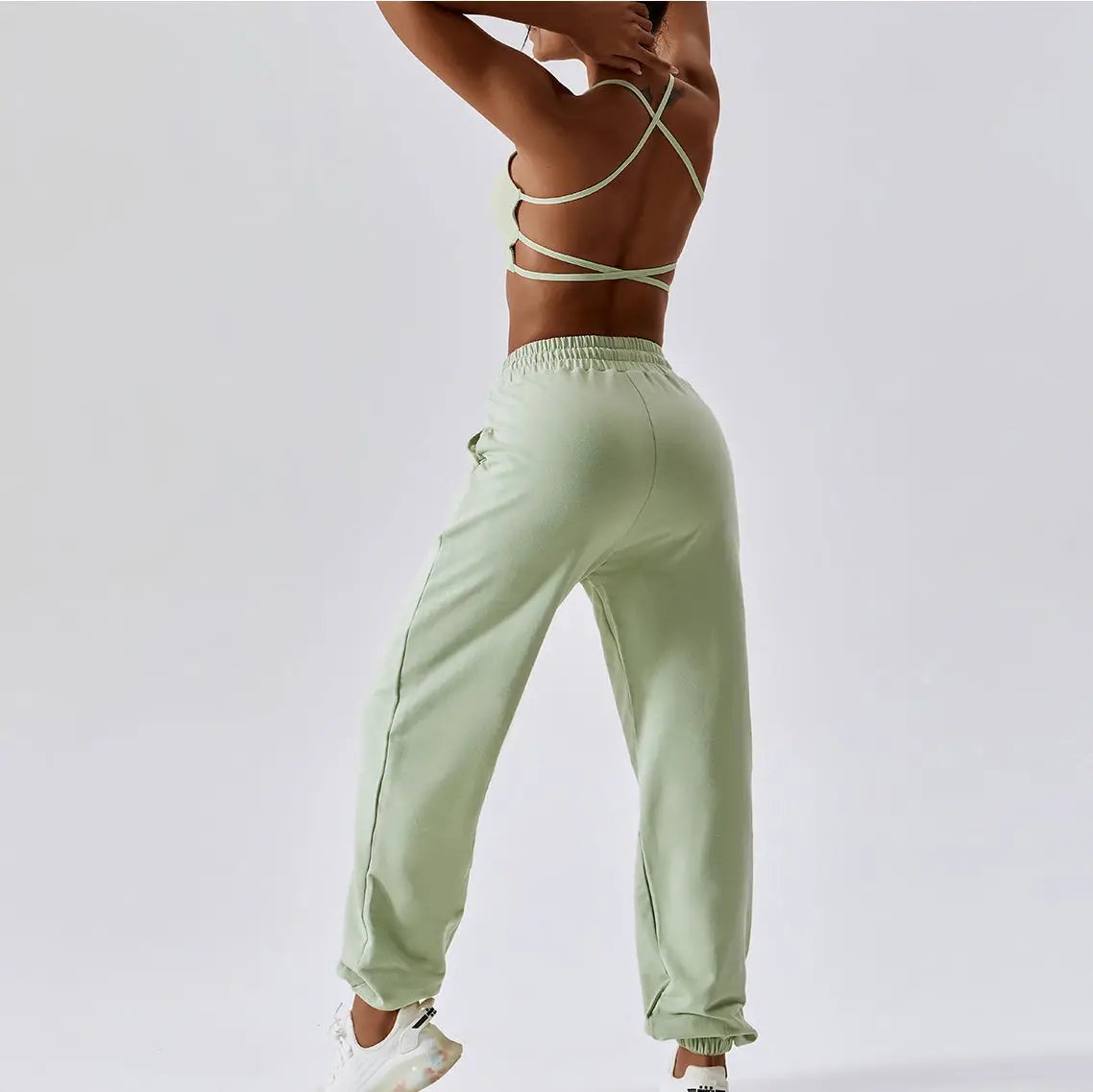 High-Waisted Jogger Sweatpants