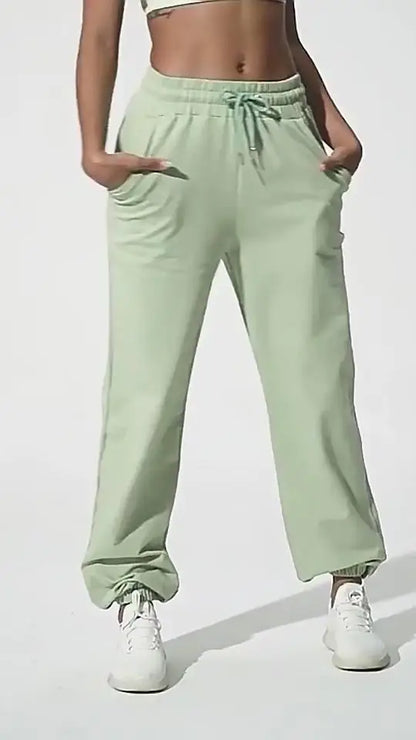 High-Waisted Jogger Sweatpants