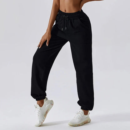 High-Waisted Jogger Sweatpants