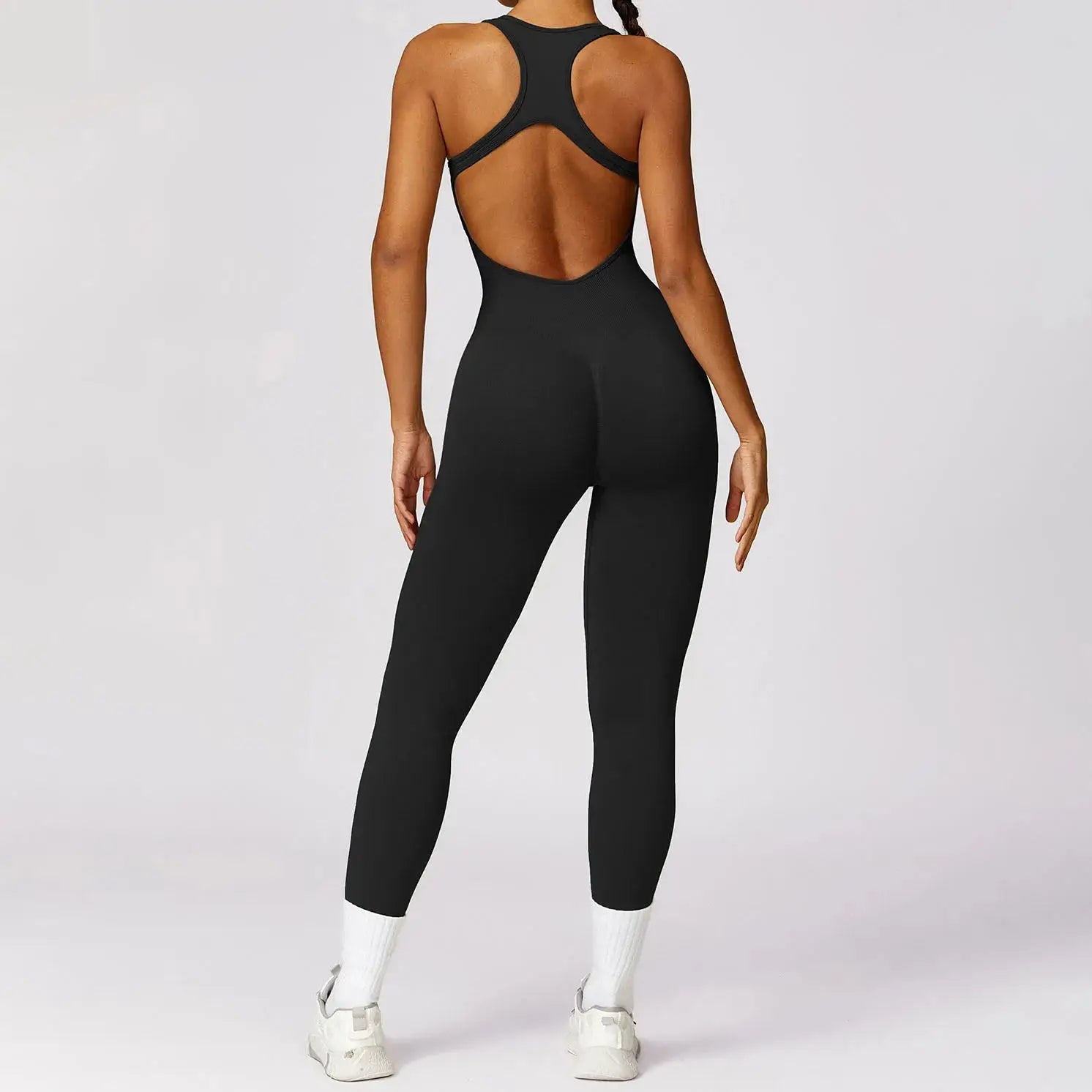 YIYI New Design Sleeveless Workout Rompers Beauty Back Leggings Athletic Jumpsuits One Pieces Seamless Women Yoga Sets Bodysuit