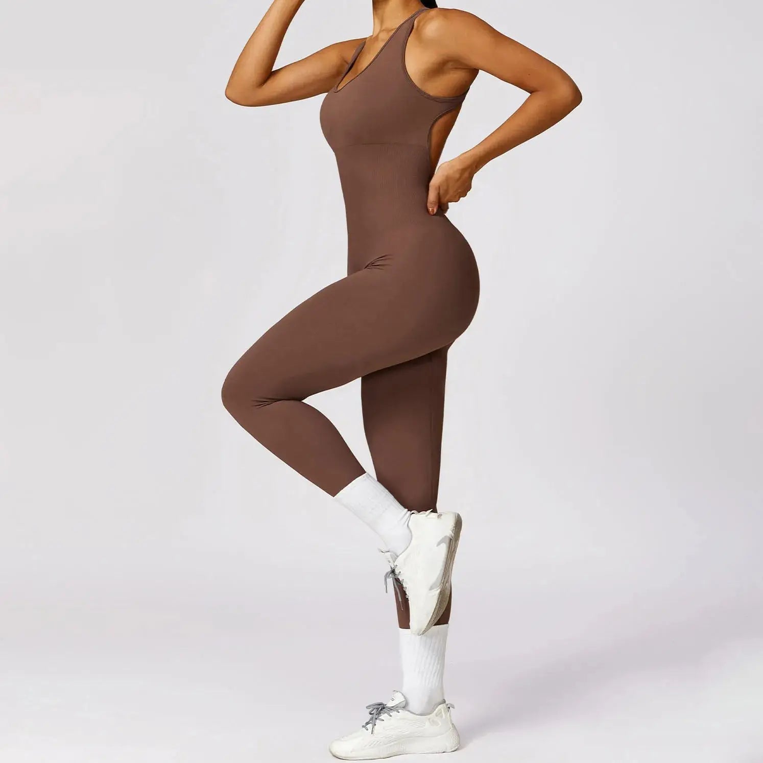 YIYI New Design Sleeveless Workout Rompers Beauty Back Leggings Athletic Jumpsuits One Pieces Seamless Women Yoga Sets Bodysuit
