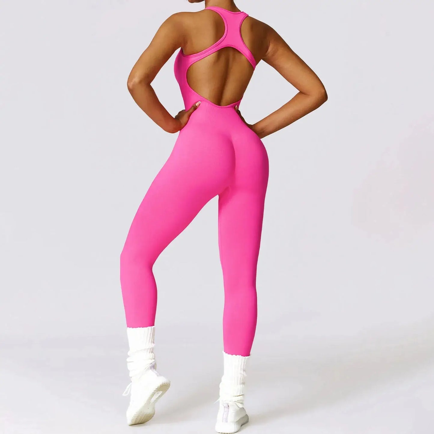 YIYI New Design Sleeveless Workout Rompers Beauty Back Leggings Athletic Jumpsuits One Pieces Seamless Women Yoga Sets Bodysuit